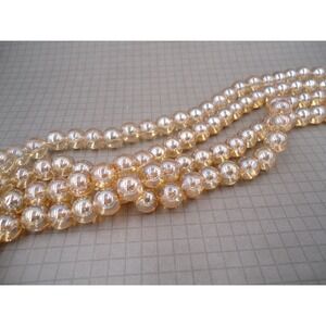 Champagne Luster Electroplated Glass Round 8mm Beads Strand Jewelry Making